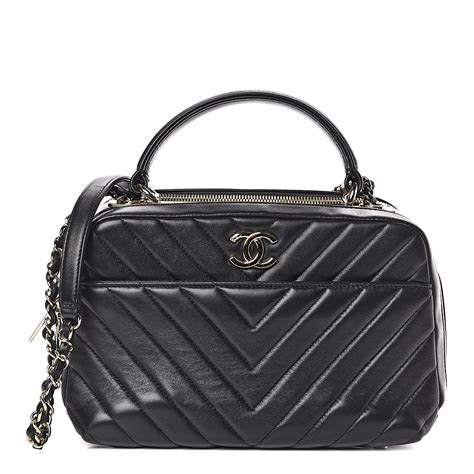 chanel chevron quilted bowling bag|CHANEL Lambskin Chevron Quilted Small Trendy CC Bowling .